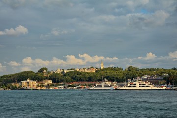 Fototapeta premium Topkapi Palace-Bluemosque-Hagia Sophia-Istanbul-Turkey