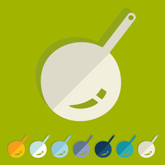 Flat design: pan