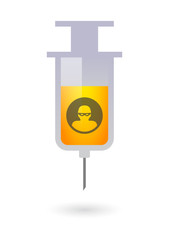 Syringe with a thief
