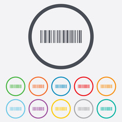 Bar code sign icon. Scan code symbol.