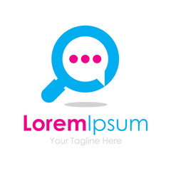 Search talk conversations bubble icon simple elements logo