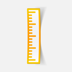 realistic design element: ruler