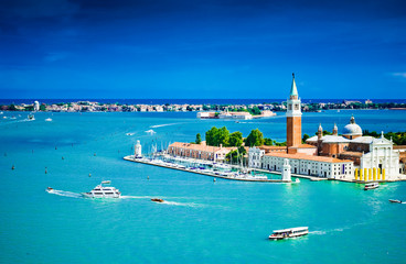 Plakat view of San Giorgio island, Venice