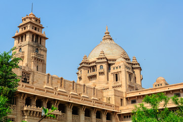 Outside view of Umaid Bhawan Palace of Rajasthan