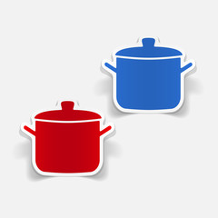 realistic design element: saucepan