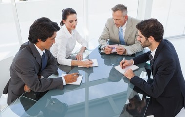 Business team having a meeting