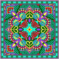 Traditional ornamental floral paisley bandanna