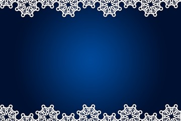 Christmas themed snow flake frame