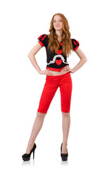 Woman in fashion clothing concept