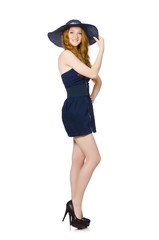 Young woman in fashion concept