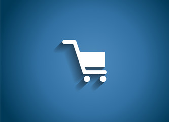 Shopping Glossy Icon Vector Illustration