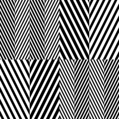 Abstract Black White Herringbone Fabric Style Vector Seamless