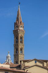 Fototapeta na wymiar Tower of the Badia Florentina in Florence