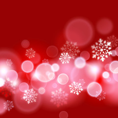 christmas lights on red backgroud