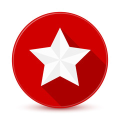 Red star icon with long shadow 2