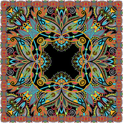 Traditional ornamental floral paisley bandanna