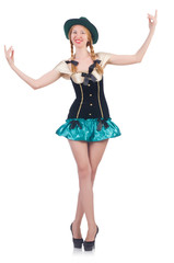 Woman in fashion clothing concept