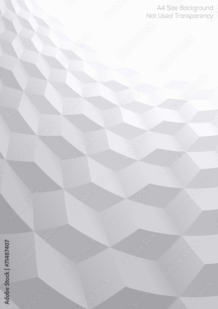 Poster Abstract perspective background with 3d cubes