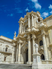 Fototapeta na wymiar The Cathedral of Syracuse,Sizilien, Italia