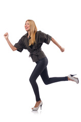 Obraz premium Woman in fashion clothing concept