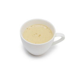 White ceramic coffee mug. Isolated on a white.