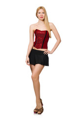 Woman in fashion clothing concept