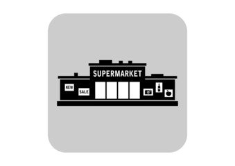 Supermarket vector icon