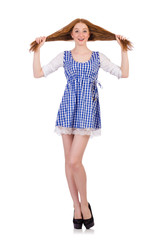 Young woman in fashion concept