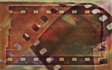 Fototapeta premium old grunge film strip background