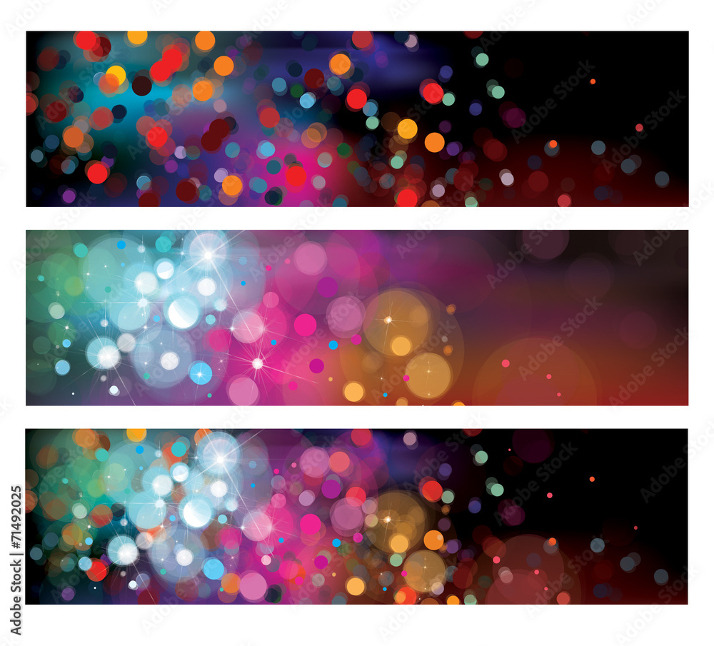 Canvas Prints vector colorful banners.