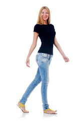 Young woman in fashion concept