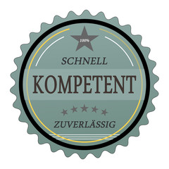 ql50 QualityLabel - Schnell Kompetent Zuverlässig - türkis g2027