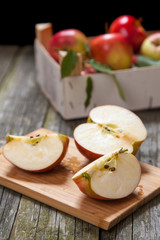 Fresh red apples