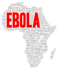 Ebola word cloud shape