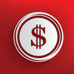 Dollar symbol,clean vector