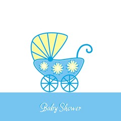 Fototapeta na wymiar Baby shower invitation