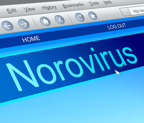 Norovirus concept.