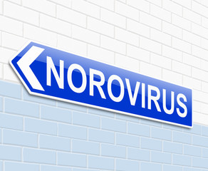 Norovirus concept.