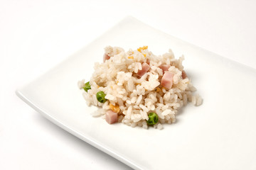 Chinese rice with vegetables and eggs
