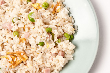 Chinese rice with vegetables and eggs
