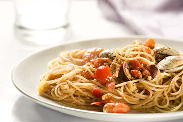 Seafood spaghetti