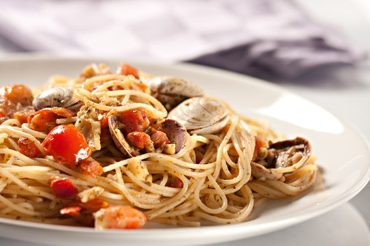 Seafood spaghetti