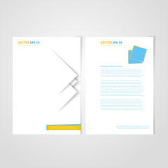 Flyer template back and front design.