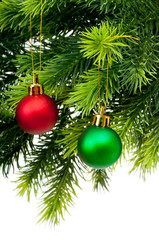 Christmas decoration isolated on the white