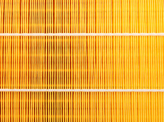 automotive air filter closeup background