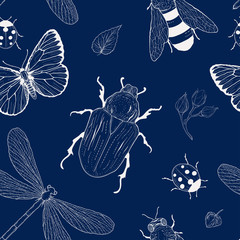 insects seamless pattern - 71498462