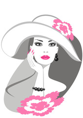 lady in hat