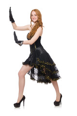 Woman isolated on the white background