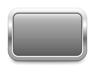 Rectangular template - light gray metallic button