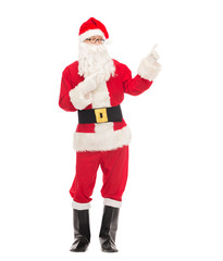 man in costume of santa claus